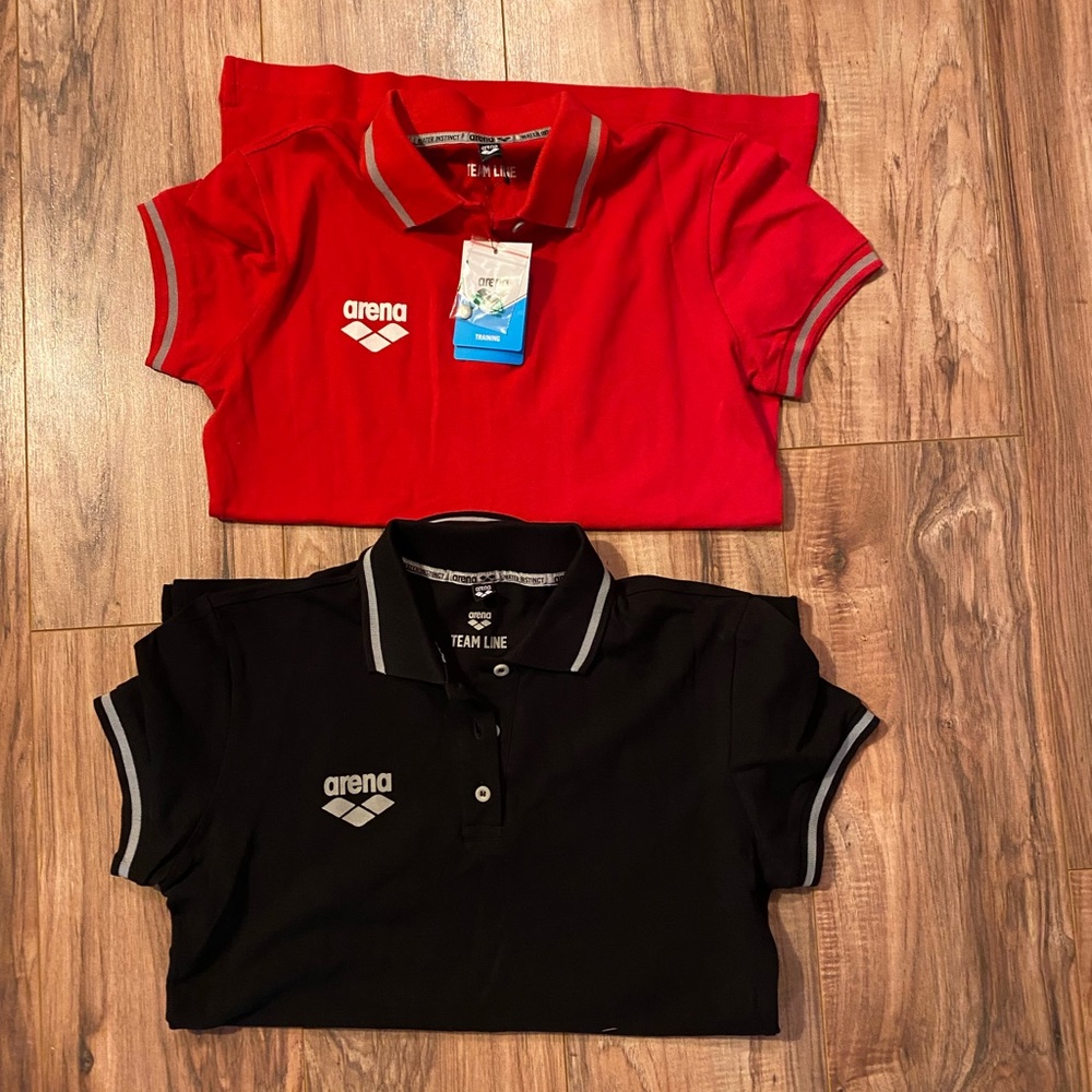 Arena polo shirts